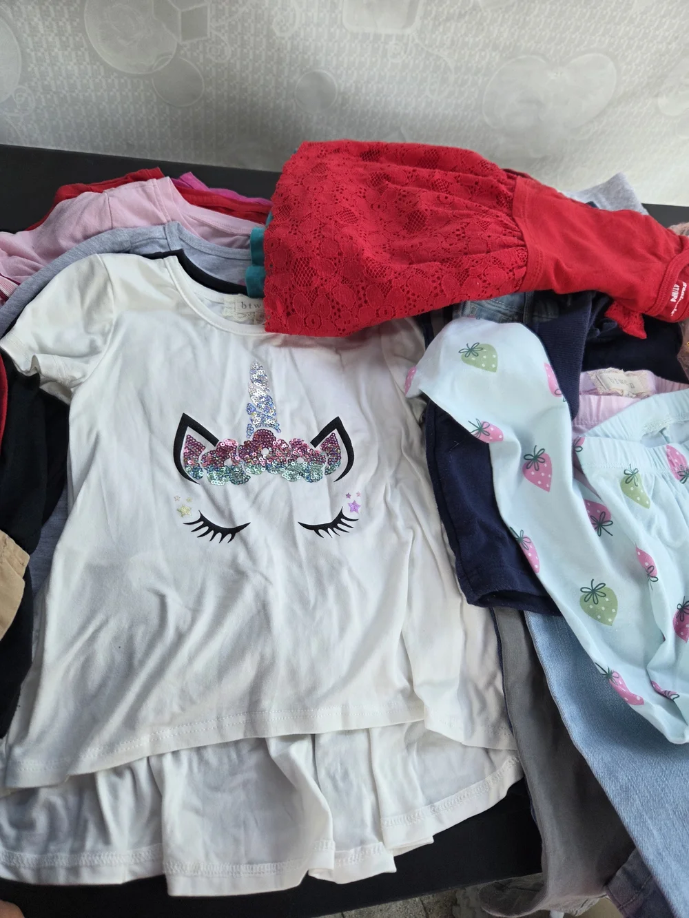 Girls Mixed Clothing Bundle with 10 Shirts ,3 skirts ,Pants And Shorts